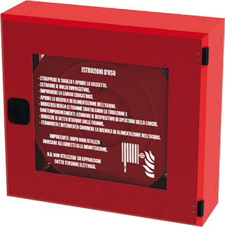 MCN25/20 - Cassetta naspo FLORIDA con tubazione da m 20 Pyton bianco