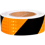 NR0512 - Nastro autoadesivo  H 50 rifrangente strisce G/N sin