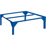 PSA324 - supporto inclinato dim. 1250x1320x420/490 h mm per stazione cod.PSA323