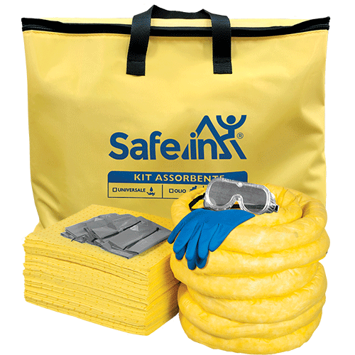 SAC03 - kit ADR serie CHEMICAL SAFE IN in sacca nylon assorbenza minimo 25 lt.