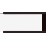 SCS3007W - Etichette magnetiche 75x30 con cartoncino scrivibile