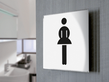 SECT22B - segnale  in vetro CRYSTAL monofacciale 200x200 piu'simbolo