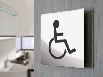 SECT34A - segnale  in vetro CRYSTAL monofacciale 150x150 piu'simbolo