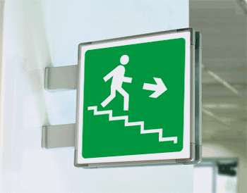 SEM15163BA - segnale alluminio METAL a bandiera bifacciale piu'simbolo 150x150