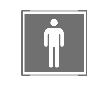 SEM15642AC - segnale alluminio METAL profilo GRIGIO monofacciale 150x150 + simbolo