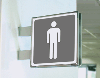 SEM15642BG - segnale alluminio METAL a bandiera bifacciale piu'simbolo 210x210