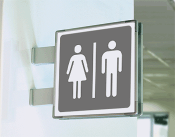 SEM15644BG - segnale alluminio METAL a bandiera bifacciale piu'simbolo 210x210