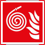 SEME15106AC - segnale alluminio METAL profilo ROSSO monofacciale 150x150 IDRANTE