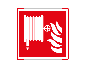 SEME15115GC - segnaletica all.Metal mono prof.ROSSO Lancia antincendio EN ISO 7010