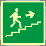 SEML15162G - segnale fotoluminescente in alluminio METAL monofacciale 210x210