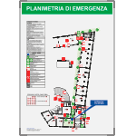 SEMP - segnale in alluminio METAL per planimetrie 297X420 (A3)