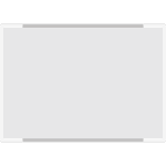 SEMS1015W - segnale alluminio METALSIGN monofacciale colore BIANCO