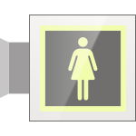 SEPS15643BW - Segnale plexiglass PLEXI bifacciale piu'simbolo fotoluminescente