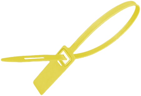 SGE1122Y - confezione da 1000 sigilli piatti con inserto metallico mm.430 GIALLO