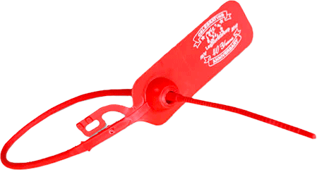 SGE1130R - confezione da 1000 sigilli tubolari lunghezza mm.300 colore ROSSO