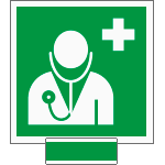 SICE15118G - sistema COLORFIX VERDE monofacciale Personale Medico EN ISO 7010