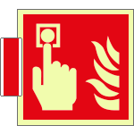 SICLE15117BG - sistema COLORFIX ROSSO bifacc.luminescente Puls.Antincendio ISO 7010