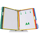 SMCA109 - leggio da tavolo con 10 buste formato A4 colori assortiti