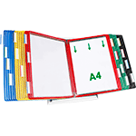 SMCA309 - leggio da tavolo con 30 buste formato A4 colori assortiti