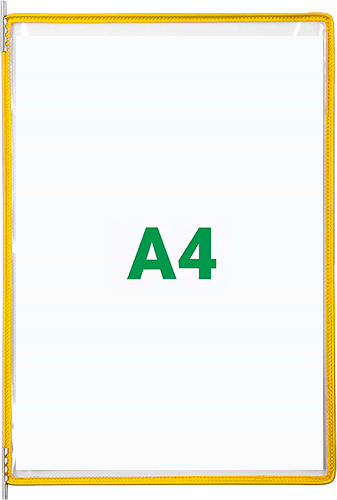 SMCA400Y - confezione da 10 buste per leggii SMCA.. colore GIALLO