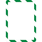 SMCA492WG - confezione da 2 cornici formato A4 con retro magnetico c.VERDE/BIANCO