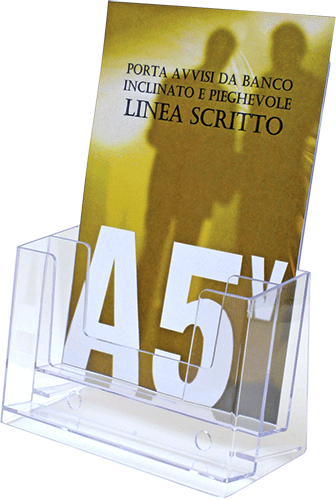 SMET202 - porta depliant da tavolo formato A5 a 2 posti