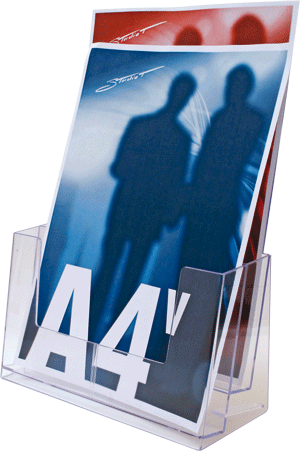 SMET302 - porta depliant da tavolo formato A4 a 2 posti
