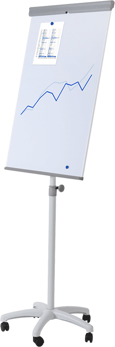 SMLT19 - lavagna scrivibile gambe telescopiche predisposta x utilizzo blocchi