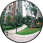 SP61 - specchio circolare per interni diametro mm 600 attacco fless.mm 300