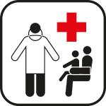 SR105 - Etichetta adesiva rifrangente Ambulatorio