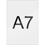 TKLI74 - Targa murale trasparente piatta f.to A7