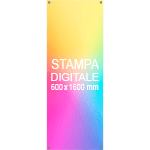 TKPR600B - solo banner 600x1600 stampa digitale inclusa per portabanner TKPR600