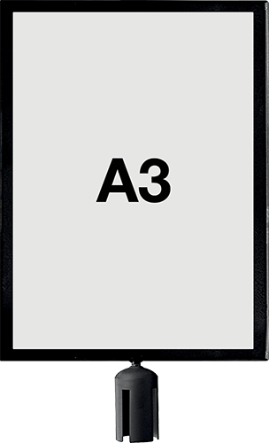 TSA29V - porta avvisi A3 verticale per colonnine SAFE IN