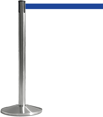 TSB511B - colonnina SAFE IN modello BASIC acciaio spazzolato nastro BLU