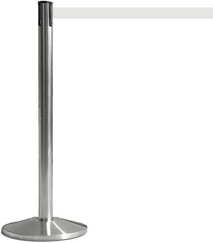 TSB511W - colonnina SAFE IN modello BASIC acciaio spazzolato nastro BIANCO