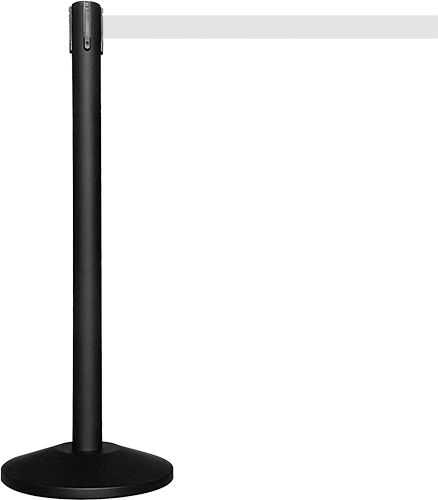 TSB512W - colonnina SAFE IN modello BASIC nera opaca con nastro BIANCO