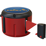 TSMS10RW - testina SAFE IN in polipropilene con nastro 10 mt colore ROSSO/BIANCO