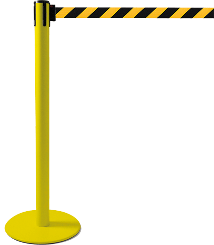 TSP204NY - colonnina SAFE IN modello PLUS colore giallo con nastro GIALLO/NERO