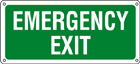 YE16120X - Sign safety EMERGENCY EXIT