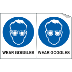 YE95232A - Sheet n. 2 label WEAR GOGGLES