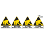 YE95291B - Sheet n. 4 label WARNING ANTISTATIC...
