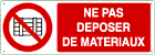 YF18043K - Sign prohibition NE PAS DEPOSER DE..