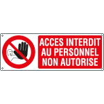 YF1808K - Sign prohibition ACCES INTERDIT AU PERS