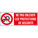 YF1831KS - sign prohib.self-adhes."NE PAS ENLEVER "