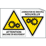 YF95274A - Sheet n.2 label ATTENTION MACHINE...