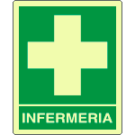 [EL20102WA] EL20102WA - cartello     infermeria  EN ISO 7010