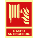 [EL20168XP] EL20168XP - Cartello luminescente Naspo  antincendio EN ISO 7010