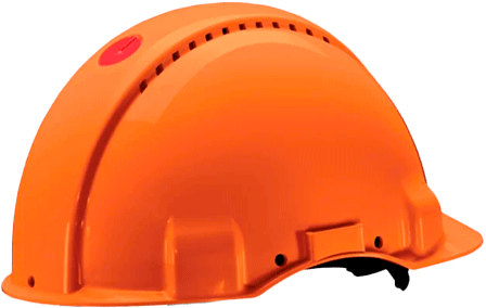 [ELE16A] ELE16A - elmetto"3M G3000"ventilato colore ARANCIO