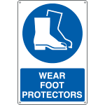 [EYE1905X] EYE1905X - sign hazard WEAR FOOT PROTECTORS EN ISO 7010 M008