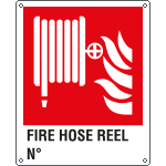 [EYE20165X] EYE20165X - Sign escape way FIRE HOSE REEL N. EN ISO 7010